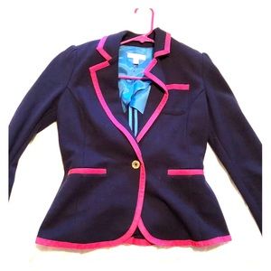 Lily Pulitzer blazer jacket (navy and pink)